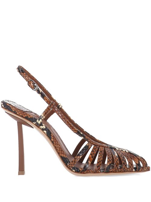 Chocolate brown high stiletto sandal LE SILLA | 3405C090BXPPDUR723